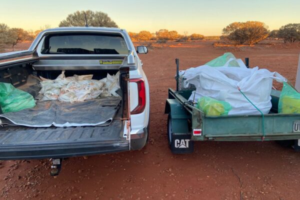 Final Karalundi samples ready to be transported to the lab in Perth.